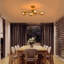 Sputnik Modern Linear Semi Flush Mount