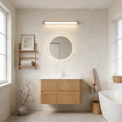 Meuble-lavabo mural avec lavabo