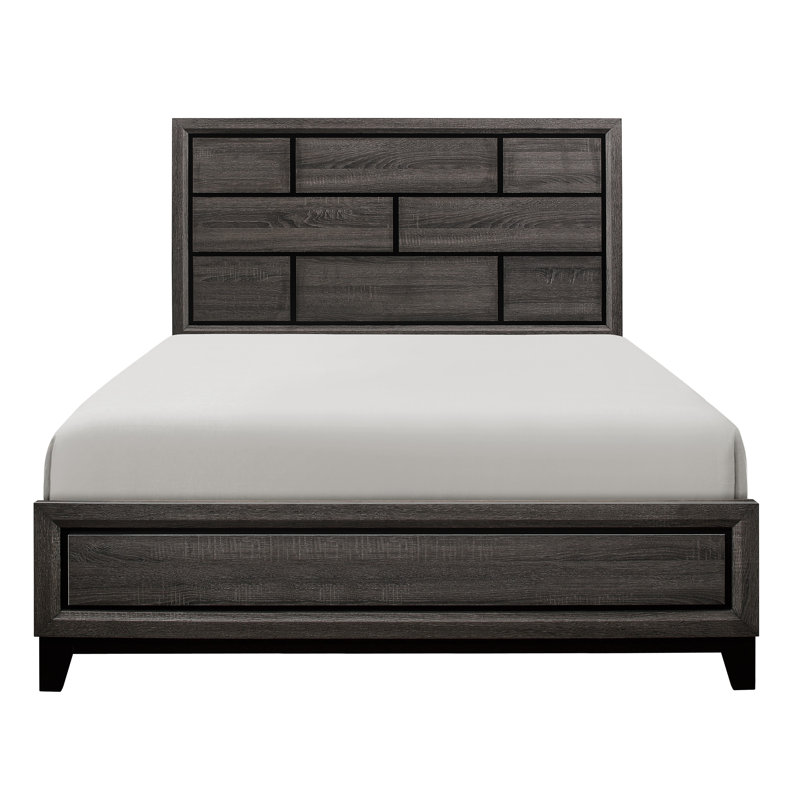 Standard Bed, California King, Brown Gray