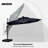 Senner 12 FT Round Lighted Patio Umbrella,Navy-2027616917