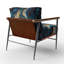 Crossreagh - Fauteuil d'appoint rembourré en marbre-742546572