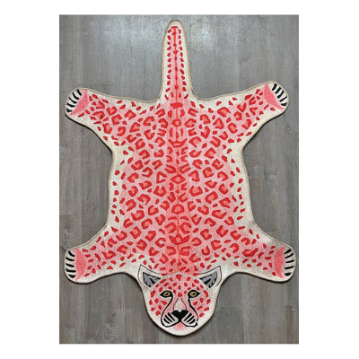 Tapis rose lavable à la machine