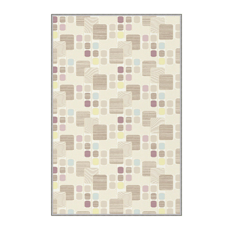 Premium 3D Printed Carpet, 4.6 x 7.2 Feet, 100% Polyester, 0.3 Inches Pile Height | Antibacterial, Non-Slip Underside, Machine Washable | Perfect for Living Room, Bedroom, and Kids' Play Areas, Durable & Stylish