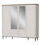 Tasheanna 4 Door Manufactured Wood Wardrobe