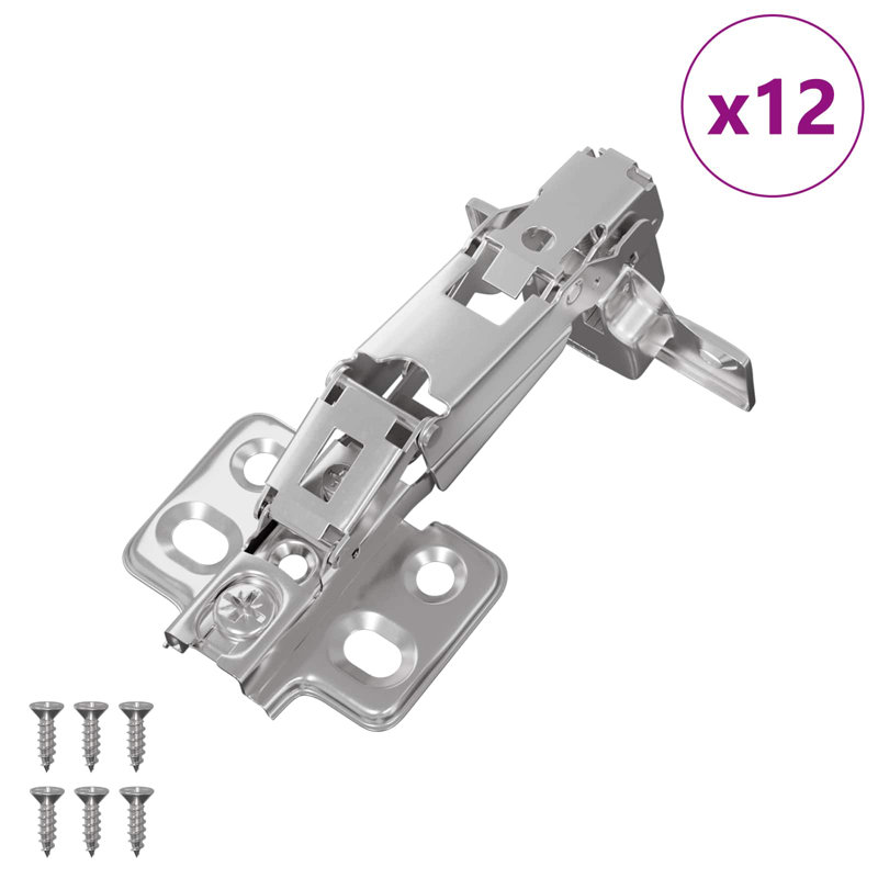 Vidaxl Hinge Nickel Iron Modern Hardware Door Cabinet Furniture Elegant Home