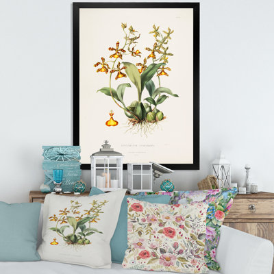 Fleur rétro I - peinture sur toile