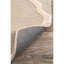 Tapis brun clair en laine tissé à plat à la main à motif géométrique Zanuck-716214931