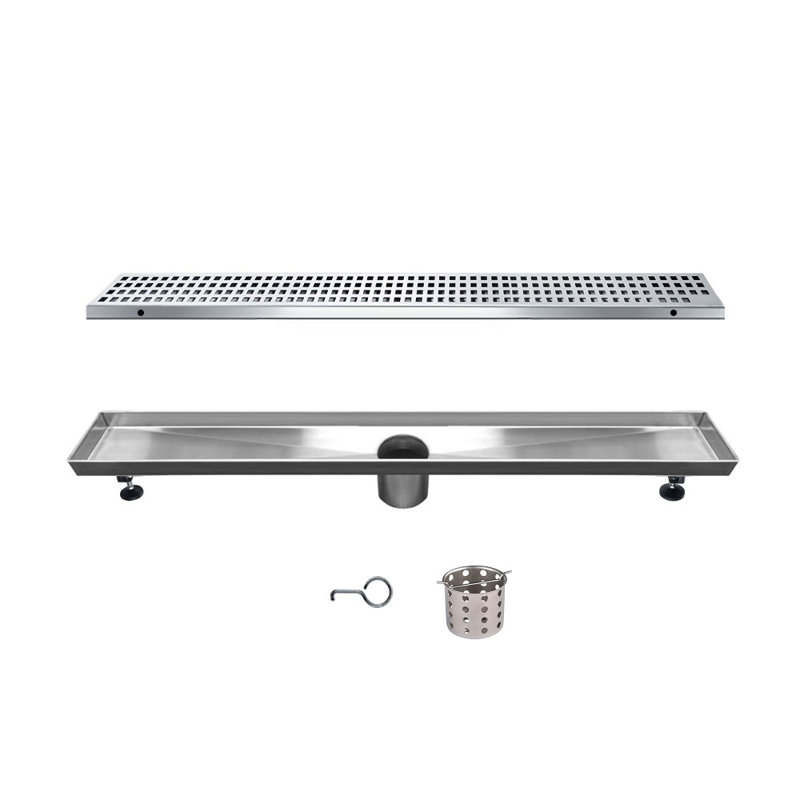 Brisbane River  32 Inch Long Stainless Steel  Linear Floor Shower Drain