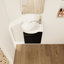 Meuble-lavabo mural 16 po pour petits espaces châtaignier noir avec lavabo en céramique style moderne compact