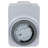 24-Hour Electronic Mechanical Countdown Timer - 3.5" - White