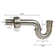 1-1/2" OD 17 Gauge P-Trap with High Box Flange