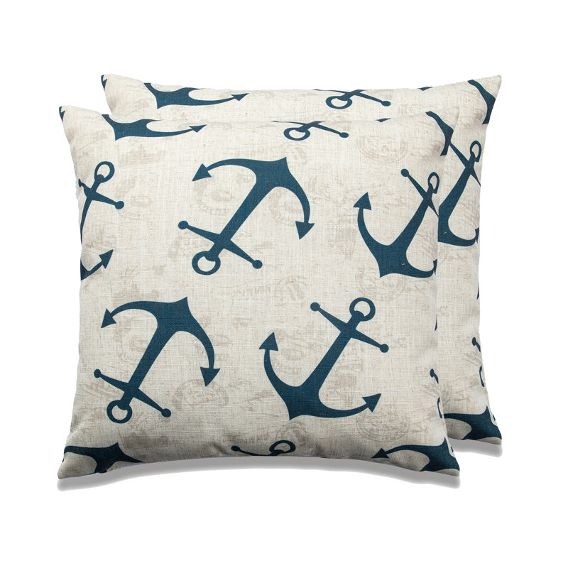 SUMMERSIDE Linen Throw Pillow, Feathers