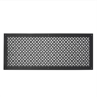 AIR RETURN 10"x22" Duct Opening | Heavy Cast Aluminum Air Grille (12"x24" Overall) | Powder Coated