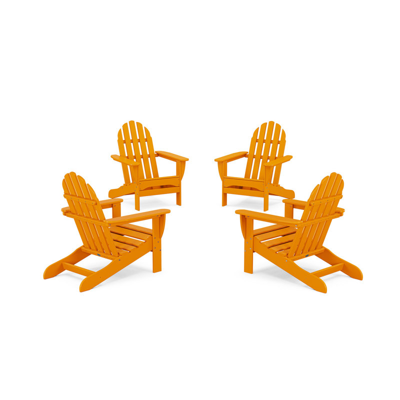 Ensemble de conversation classique Adirondack POLYWOOD, Tangerine