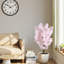 Cerisier artificiel 43 po avec pot - Matériau en soie et en bois, réaliste, pré-empoté, sans assemblage, l 30 po x P H, bois réaliste rose, facile d'entretien,