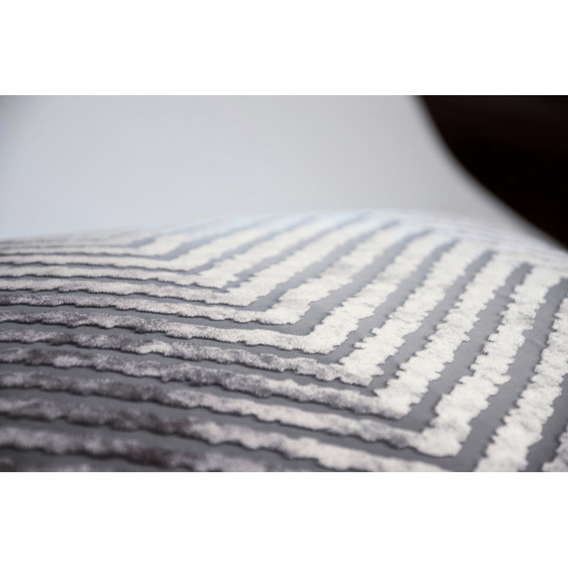 Chevron Velvet Pillow Cover & Insert, Denim, 18"H x 18"W