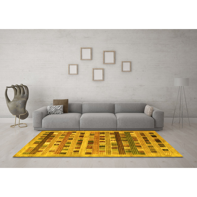 Performance Abstract Indoor Rug, Square 4'