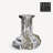 Rocky Baroque 6.89'' H Glass Tabletop Candlestick