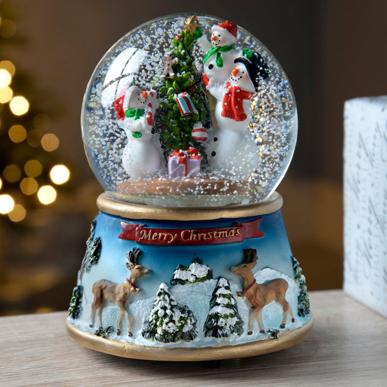 The Seasonal Aisle Snowmen Musical Wind up Snow Globe & Reviews ...
