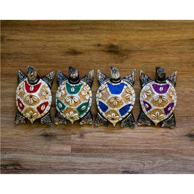 Handmade Boho Animals Wall Decor on Solid Wood