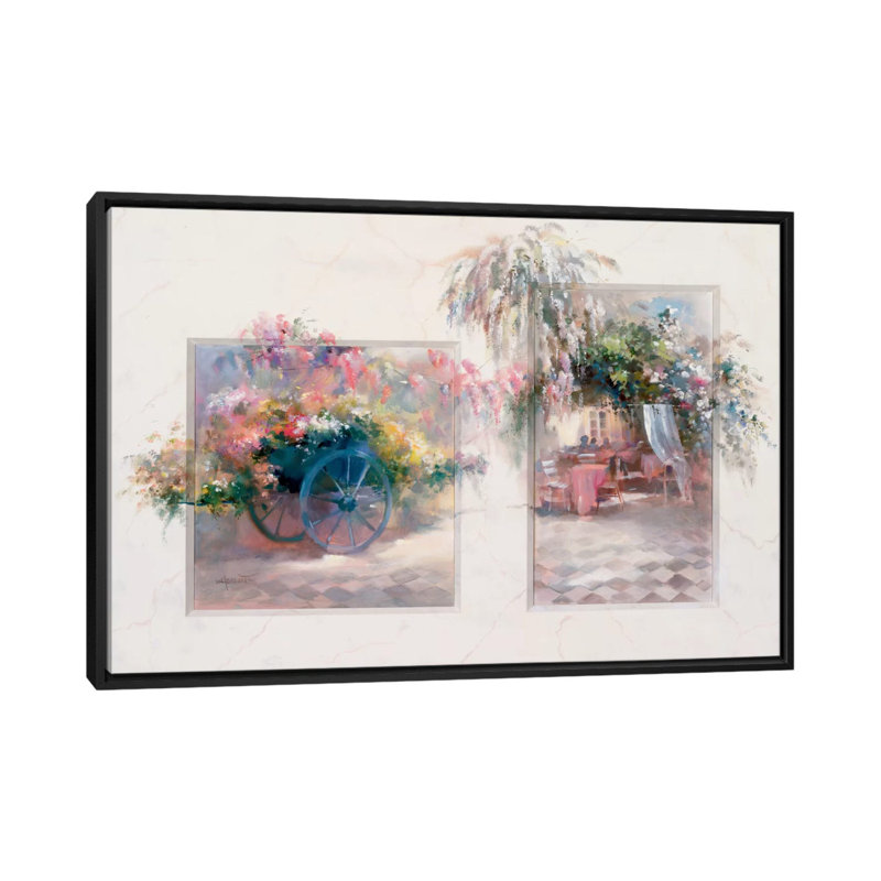 « entry », impression sur toile, H 18 po x l 26 po x P 1,5 po, Toile avec cadre noir, Pas de tapis