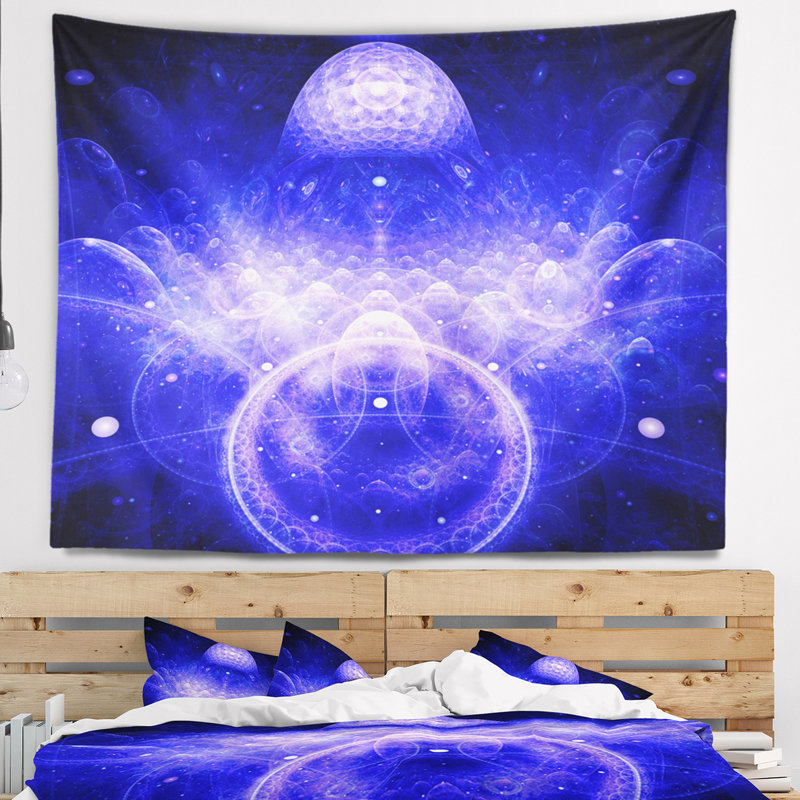 Tapisserie d’illustration de artful abstrait mystic 3d, H 32 po x l 39 po