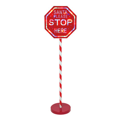 Santa Please Stop Here Sign