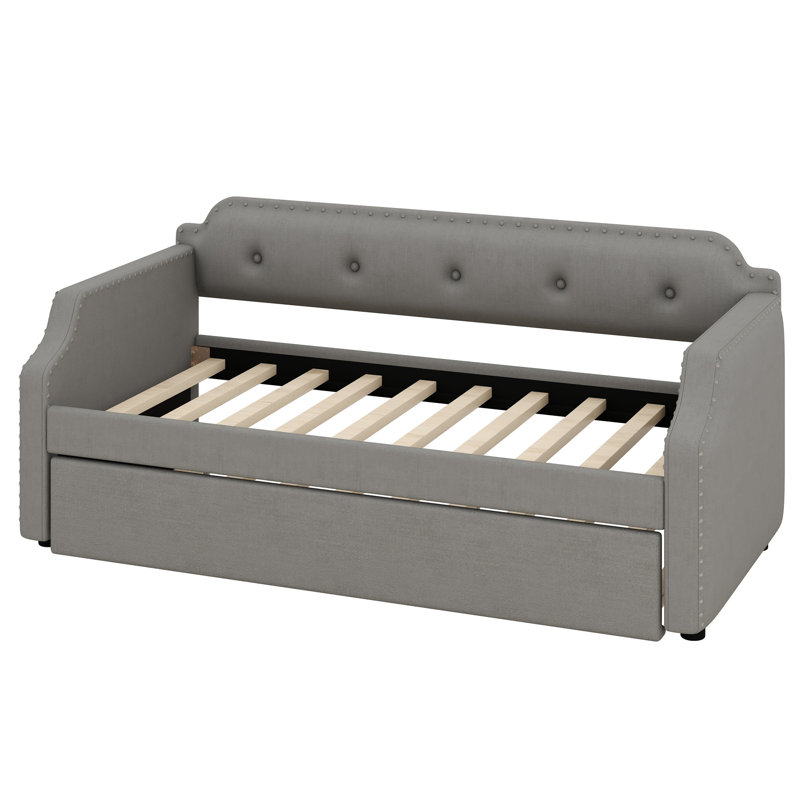 Kyshana Upholstered Daybed, Gray