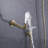 3-Function Wall Mounted Complete Shower System With Rain Shower Head, Handheld Shower And Tub Spout-126503604