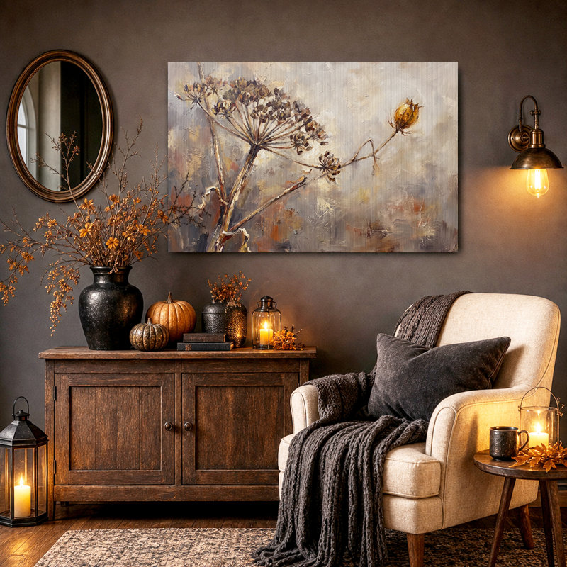 Art mural sur toile d'Halloween, 32"H x 48"W
