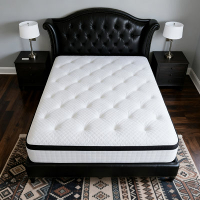 12" Queen Medium Plush Mattress – Pocket Coil & Low Motion Transfer, Hypoallergenic, Certipur-US Certified Foam, Hybrid Mattress In A Box