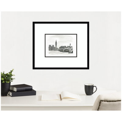 Postcard London by Teju Reval Framed Wall Art Print