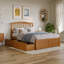 Lit plateforme en bois massif avec pied de lit et tiroirs de rangement Richmond-96140408