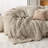 Hand-Knit Chenille Chunky Throw Blanket-105670879