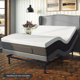 Posture Plus PX800 Adjustable Bed Base with Massage, Wireless Remote, and USB Ports