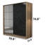 Armoire-penderie 2 portes avec 2 tiroirs-2045342445