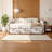 Twin Size Upholstered Daybed with Pop-Up Trundle & USB Charging Ports, Botanical Print – Stylish & Space-Saving Bed for Guest Room, Bedroom, or Living Space-359137188