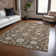 Machine Washable Indoor/Outdoor Cicel ACN1149 Chocolate Rug