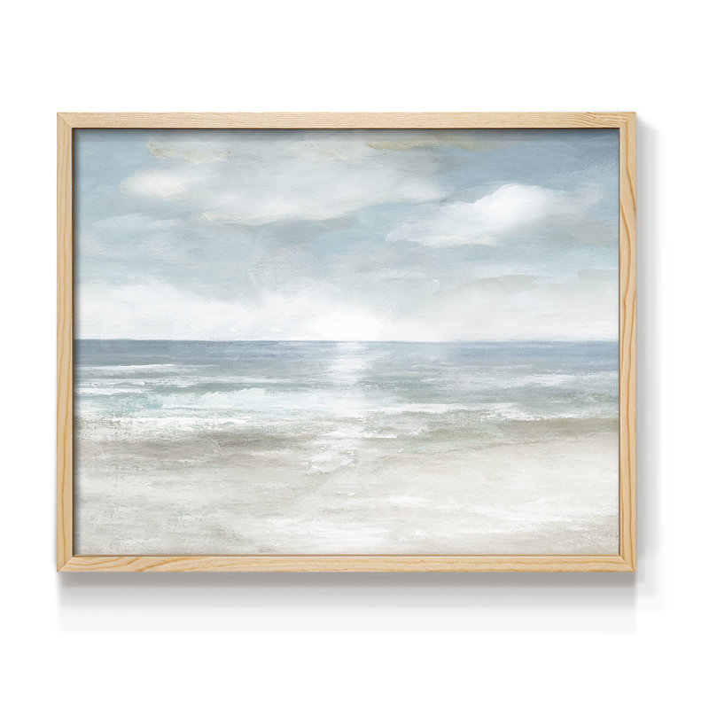 Serene Seas - Reproduction encadrée - Restickable, Naturel, H 16 po x l 20 po