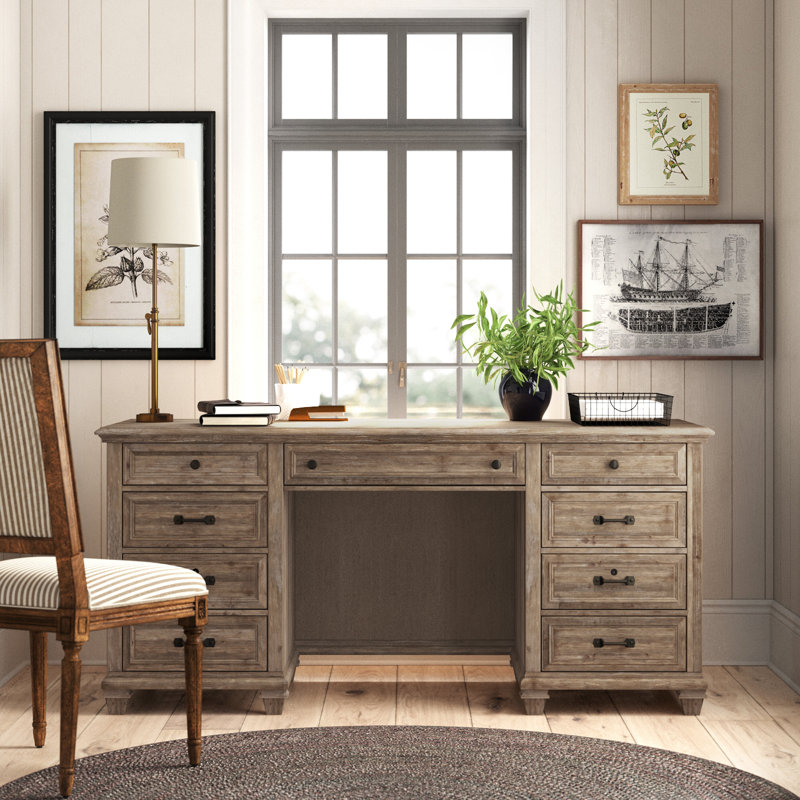 Kerey Credenza Desk, Dove Tail Gray
