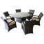 Fairweather 6 - Person Patio Dining Set with Round Table , Cushions Included-1241349243