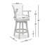 Tabouret de bar pivotant luxueux en cuir vintage avec fabrication robuste-1079612063-1079612033