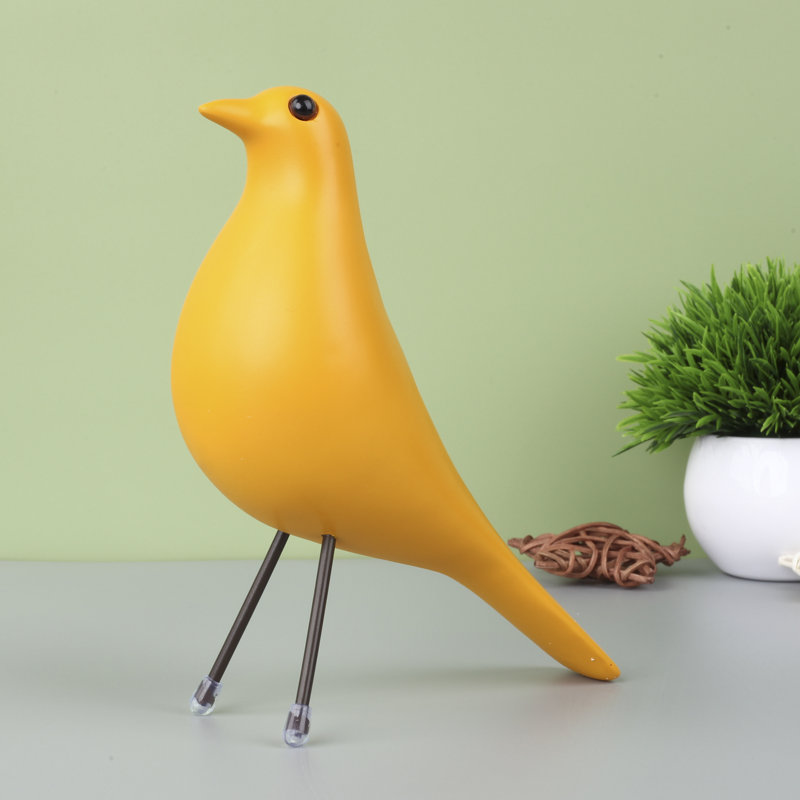 Animals Figurines & Sculptures, 7.8" H x 5.9" W x 3.1" D, Yellow