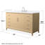 Janna 60" Freestanding Single Bathroom Vanity with Quartz Top-1613354016-1613354018-1613354029