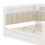 Lit de jour avec tablettes de rangement, bureau, charge, bureau, tête de lit douillette-903667217