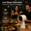 Hotte portative pour barbecue et hot pot d'intérieur, ventilateur d'extraction de table prêt à l'emploi avec extracteur de fumée puissant, filtre multicouche détachable et coupelle d'huile, ventilation sans conduit pour appartements, véhicules récréatifs et dortoirs-114476696
