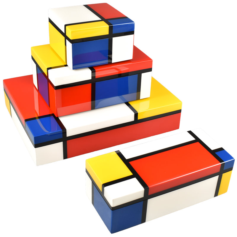 Boîte décorative Mondrian