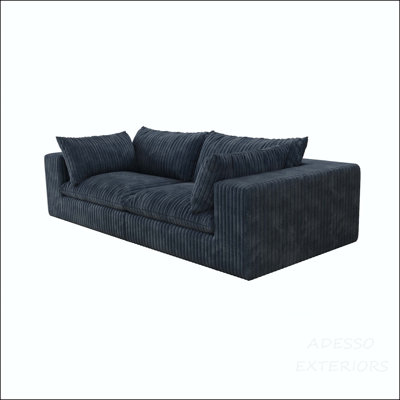 Modular 2-Seater Sofa with Feather-Filled Cushions and Compression Technology