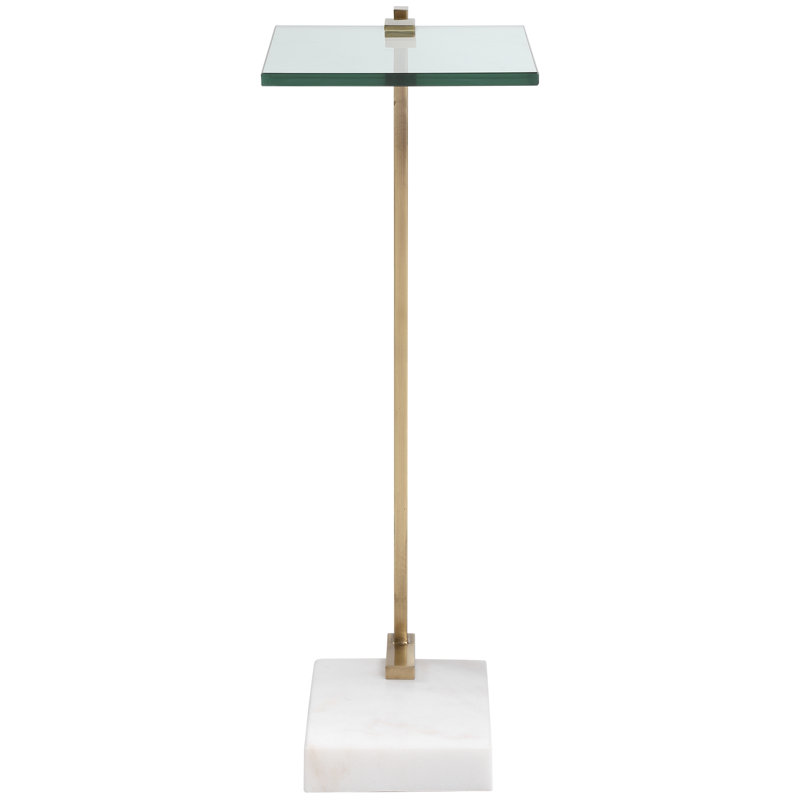 Caddie Glass Top End Table