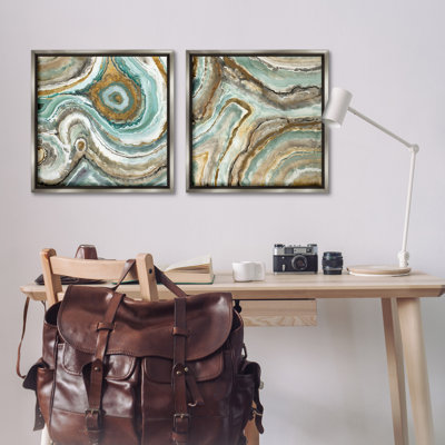 «Swirling Agate Motif» par Liz Jardine, 2 pièces sur toile